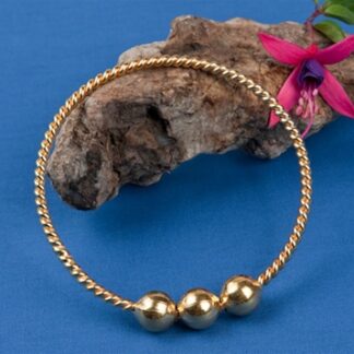 Inelul de Lumină Cubit Sacru ½, placat cu aur de 24K