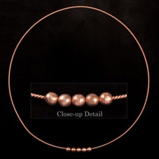 Inel de Lumină Cubit Sacru 3 1/2, Cupru, 5 Bile, Gros