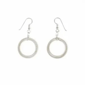 Cercei Amity mari, din argint