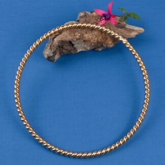 Inel de Lumină Cubit Sacru 1, Gros, Cupru, Placat cu Aur de 24K