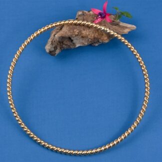 Manifestă intenții – Inel de Lumină Cubit Pierdut 1, Gros, Placat cu Aur de 24K